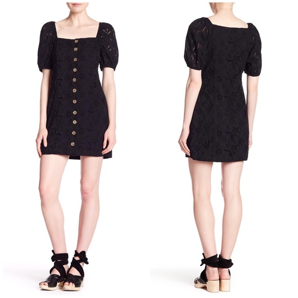 Free People Dresses & Skirts - NEW Black Free People Daniella Mini Dress Size 2